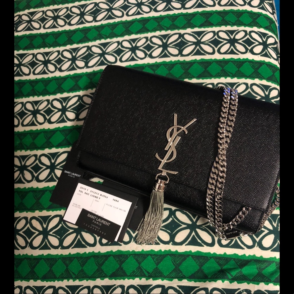 Ysl Leather Kate Tassel Bag